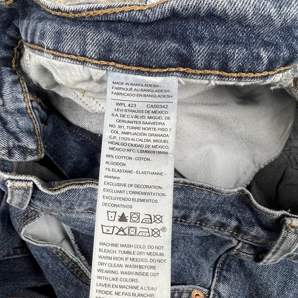 Levi Strauss Signature Gold Jeans Mens 36x34 Blue Relaxed Straight Denim Western